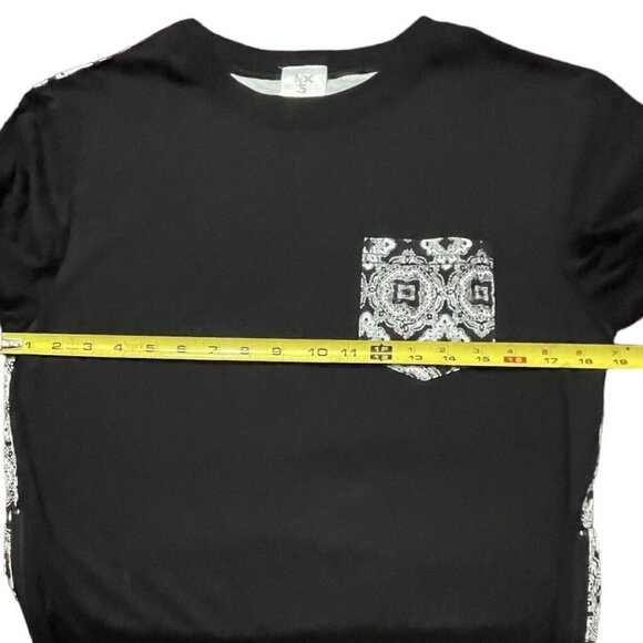 NX3 T-Shirt Side‎ Zips Unisex Sizes AS/AM/AL/ CM/CL/CXL Black & White Print NEW - Picture 12 of 16